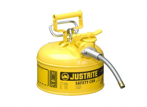 JUSTRITE 7210220 Can an toàn đựng hóa chất dễ cháy (Màu vàng)