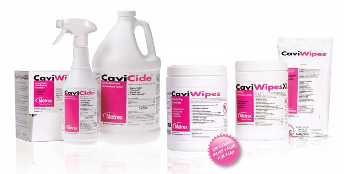 Giải pháp khử khuẩn bề mặt (Dòng sản phẩm CaviCide và CaviCide1, CaviWipes và CaviWipes1) :