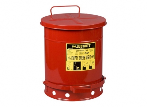 JUSTRITE 09300 Thùng rác an toàn đưng rác thải dễ cháy, 10Gal/38L
