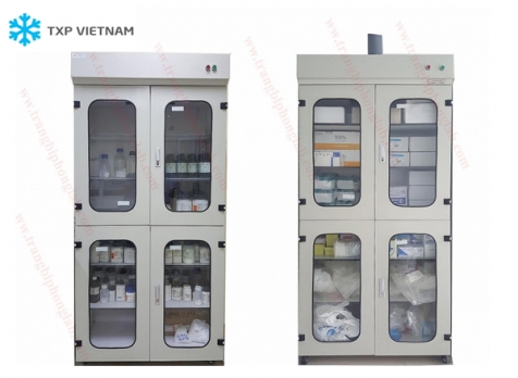TXP Tủ đựng hóa chất phòng thí nghiệm có hút mùi